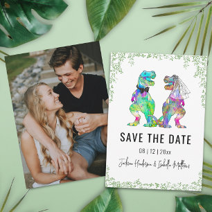 Mariage Thème Dinosaure Photo de Save the Date