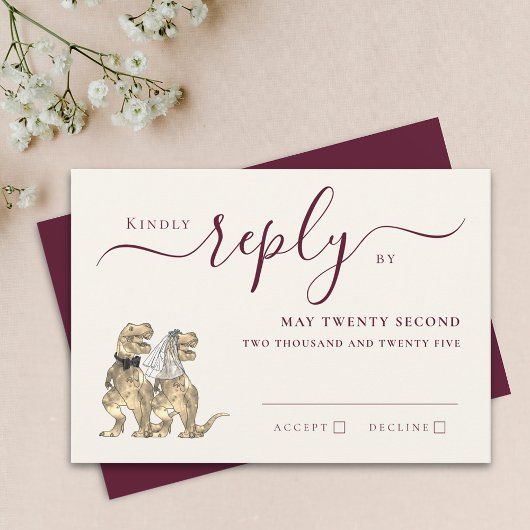 Mariage Thème Dinosaure Réponse Bordeaux Crème