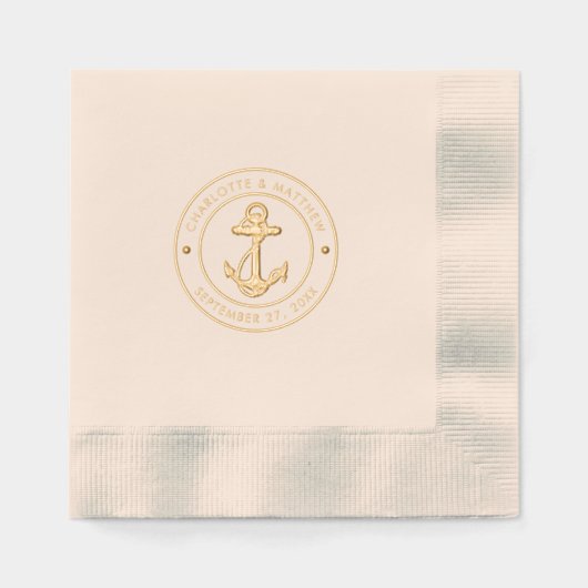 Mariage Thème Nautique avec Ancre de Bateau (Recto)