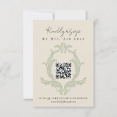 Mariage Thème Poire Parfaite | Carte de réponse Ve (Devant)