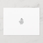 MARIAGE TIMELINE | Carte postale Big Day (Dos)