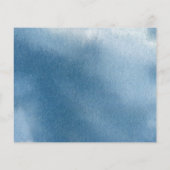 Mariage Timeline Dusty Blue Floral, carte de boîti (Dos)