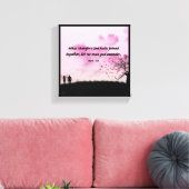 Mariage - Toile Premium encadrée (Brillant) (Insitu(Salon))