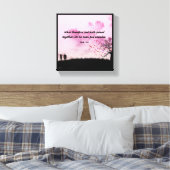 Mariage - Toile Premium encadrée (Brillant) (Insitu(Chambre))