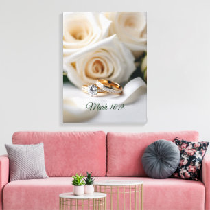 Mariage - Toile Premium Encadrée (Brillant)