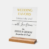 Mariage Tone Or favorise la typographie NOMS Clair (Angle)