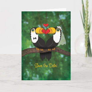 Mariage Toucan Enregistrer la carte de voeux Date