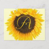 Mariage Tournesol Insérer une carte d'enregistreme (Devant)