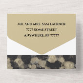 Mariage Tous N Une Invitation Golds Noirs (Verso)