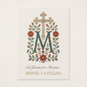 Mariage traditionnel espagnol catholique Monogramm (Devant)