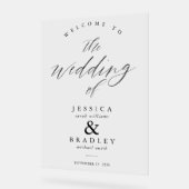 Mariage transparent chic moderne accueil (Angle)