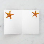 Mariage tropical Beach Scene Carte de remerciement (Intérieur)