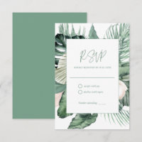 Mariage tropical botanique RSVP