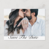 Mariage Tropical Enregistrer La Date Carte Post (Devant)