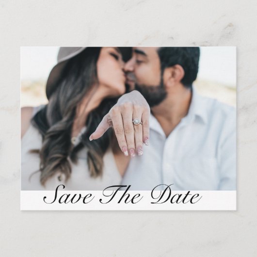 Mariage Tropical Enregistrer La Date Carte Post (Devant)