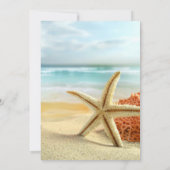 Mariage tropical Faire-part de mariage de la scène (Dos)