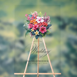 Mariage Tropical Floral de Bienvenue