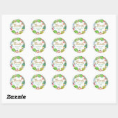 Mariage tropical | Merci Stickers Favoris (Feuille)