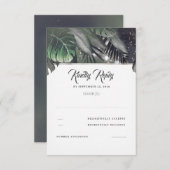 Mariage Tropical Palm Beach RSVP (Devant / Derrière)