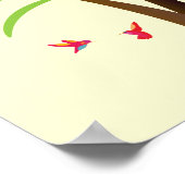 Mariage tropical Palm Tree Thumbprint Livre d'or (Coin)