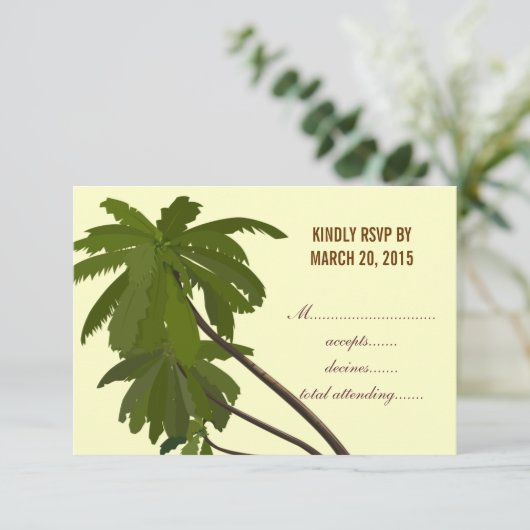 Mariage Tropical RSVP Palmiers (Debout devant)