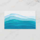 Mariage turquoise aquarelle | Carte Registre (Dos)