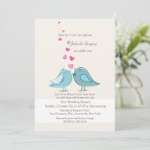 Mariage Turquoise de Brunch Invitation (Debout devant)