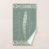 Mariage Turquoise des jeunes mariés (Serviette à main)