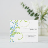 Mariage turquoise et double citron vert RSVP (Debout devant)
