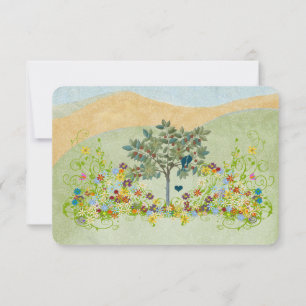 Mariage turquoise Vintage Inséparable Fleur RSVP