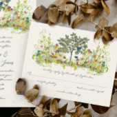 Mariage turquoise Vintage Inséparable Fleur RSVP