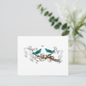 Mariage turquoises Inséparables Vintages RSVP (Debout devant)