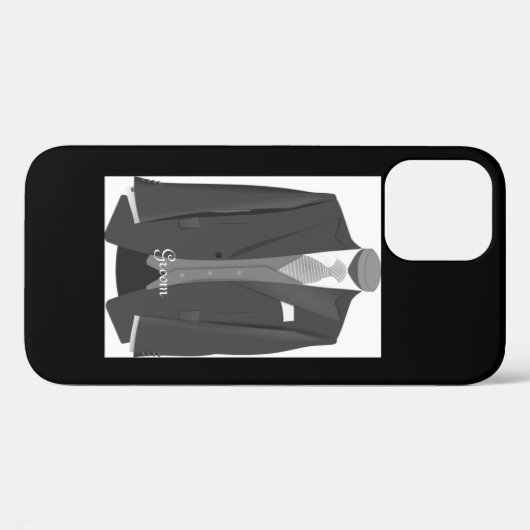 Mariage Tuxedo Groom Coque-Mate coque iphone (Verso (horizontal))