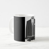 Mariage Tuxedo Père du cadeau Groom Mug (Devant gauche)
