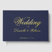Mariage Typographie de calligraphie bleu marine  (Recto)