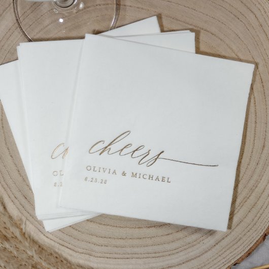 Mariage Typographie Élégante Moderne Cheers