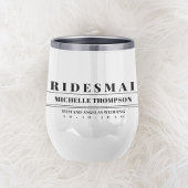 Mariage Typographie Moderne Demoiselle d'Honneur P