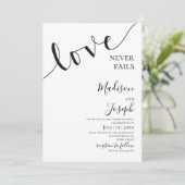 Mariage, Typographie simple, Chrétien, Invitation (Debout devant)