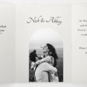 Mariage unique Enregistrer la date Faire-part (Intérieur au milieu)