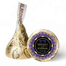 Mariage Unique Purple Gold Diamond Lace