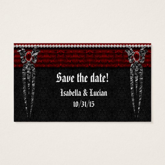 Mariage Vampire de Damask Bijoux Rouge (Dos)