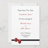 Mariage Vegas enregistrer la date faire-part (Dos)