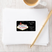 mariage vegas, étiquette d'adresse de retour (En situation)