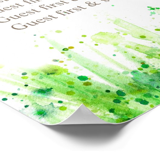 Mariage verdoyant Tableau Plannière 1-9 tableaux (Coin)