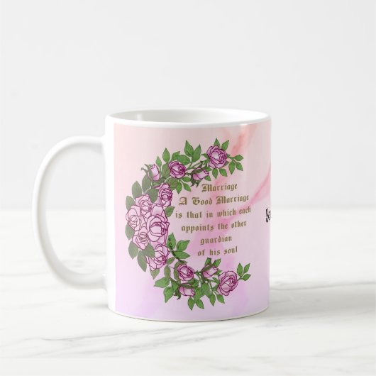Mariage Verse mariage mugs (Gauche)