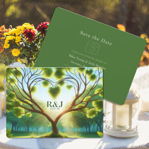 Mariage Vert Appartement Enregistrer La Carte Date