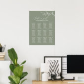 Mariage vert de taille minimale 12 Tableau de sièg (Bureau à domicile)