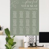 Mariage vert de taille minimale 12 Tableau de sièg (Bureau à domicile)