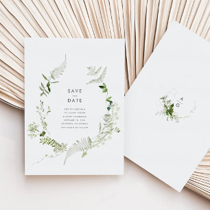 Mariage vert Enregistrer la carte de date