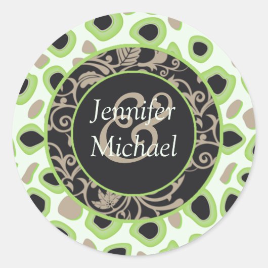 Mariage vert Favoriser les Étiquettes (Devant)